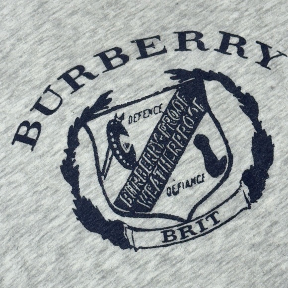 Vintage Burberry Light Grey Graphic Tee - Picture 3 of 7